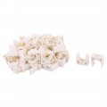 Uxcell Pvc Family U Shaped Water Supply Tube Pipe Holder Stand Clamps 16mm Dia 50 Pcs