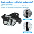 Uxcell 2 Pcs Power Door Lock Actuator Motor Front Rear Left Right For Toyota 4runner Camry Rav4 Scion Iq Lexus Ct200h Ls460