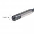 Uxcell M4 X 0 7 Spiral Flute Thread Tap Metric Machine Threading Hss Nitriding Coated Round Shank With Square End H2 Tolerance