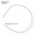 Uxcell 10pcs Prewired 0402 Warm White Surface Mounted Devices Led Light Emitting Diode Dc 2 8-3v Micro Soldered Mini