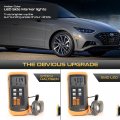 Vipmotoz Full Led Strip Side Marker Lights Fender Parking Lamps Compatible With 2020-2023 Hyundai Sonata Chrome Housing Clear