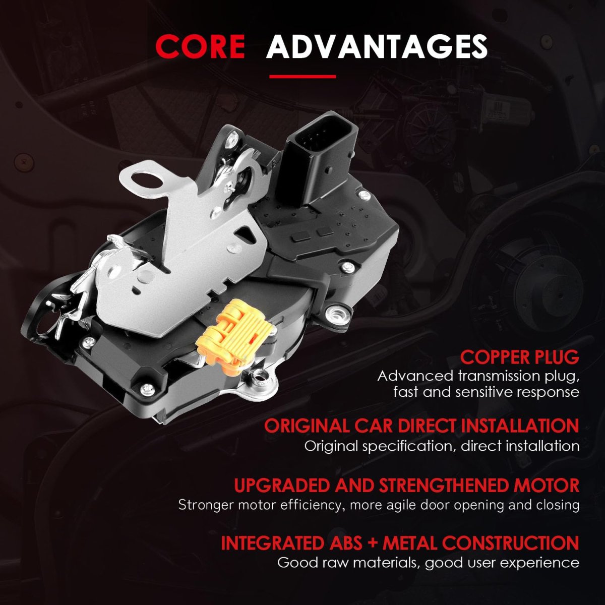 Front Left And Right Door Lock Actuator For Chevrolet Malibu 2008 2010 Saturn Aura 2007 Replaces 931 310 311 2 Piece Set
