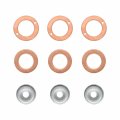 19077-53650 Injector Seal Kit With Heat Shield For Kubota Engines V1205 V1305 V1505 V1903 D662 D722 D782 D902 D1305 D1403 3 