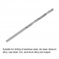Uxcell 4mm Cutting Dia Cemented Carbide Twist Extra Long Drill Bit With Round Straight Shank For Hardened Steel Stainless 100mm