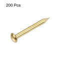 Uxcell Small Tiny Hardware Brass Nails 1 2mmx12mm Dxl For Diy Wooden Boxes Accessories 200pcs