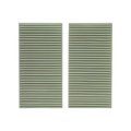 Cabin Air Filter For Acura Rsx 2002 2003 2004 2005 2006 8 86 In Length 2 362 Height Black Standard Replacement Part 