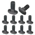 10pcs M8x16mm T Slot Drop-in Bolt Carbon Steel Hammer Head Bolts Shape Stud Sliding Screw For European Standard 40 Series