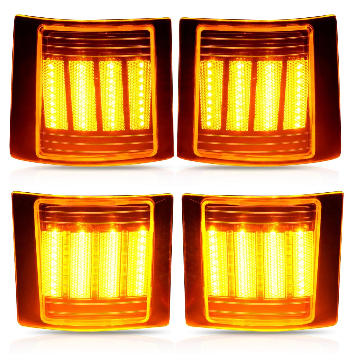 Led Front Corner Light Set 4 Piece For 1994 To 1999 Chevrolet Ck 1500 2500 3500 Pickup Suburban Tahoe And Full Size Blazer