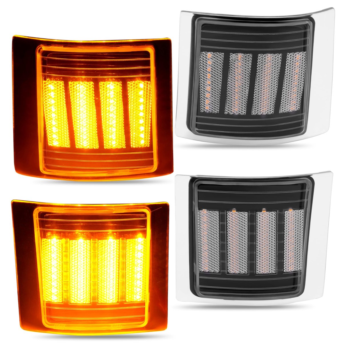 Led Front Corner Light Set 4 Piece For 1994 To 1999 Chevrolet Ck 1500 2500 3500 Pickup Suburban Tahoe And Full Size Blazer