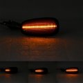 Sequential Amber Led Side Marker Lights Replacement For 2005-2011 Cadillac Sts Smoked Lens Front Fender Repeater Lamps Fit 