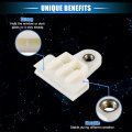 Vekauto 2 Pcs Window Door Glass Channel Retainer Clip 1 97 X1 73 X0 55 Regulator Holder Sash Universal For Car Truck Van