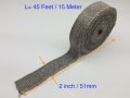 Autobahn88 Ceramic Fiber Exhaust Wrap Tape For Car Header Manifold Turbo Outlet Front Pipe Down Stainless Zip Tie Bundled