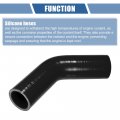 X Autohaux 1 Pcs 35mm 38 Id 102mm 4 02 Length 45 Degrees Black Car Silicone Hose Coolant Universal