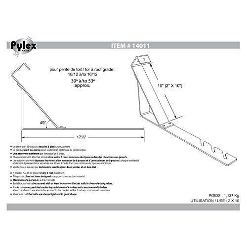 50 Degree Steel Roof Jack Bracket