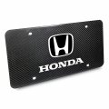 Ipick Image Made For Honda Black Carbon Fiber Look Graphic Special Aluminum Metal License Plate