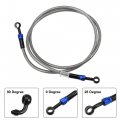 X Autohaux Brake Hose An3 28 90 Degree M10 Motorcycle Hydraulic Line Oil Pipe Fitting For Atv Motocross Racing Bike 140cm