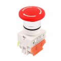 Uxcell Emergency Stop 40mm Red Mushroom Push Button Switch 660v 10a