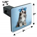 Sheepdog Bearded Collie Dog Giant Blue Sunglasses Tow Trailer Hitch Cover Plug Insert