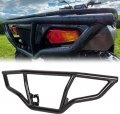 Ecotric Front Rear Front Rear Brush Guard Bumper 2pcs Compatible With 2014-2023 Polaris Sportsman 450 570 Black Steel Protector