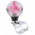 Abfer Flower Steering Wheel Spinner Knob For Car Suicide Assist Knobs Brody Ball Fit Most Vehicles Trucks Boats Red 