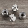 1 23 Nylon Insert Hex Lock Nuts 304 Stainless Steel 18-8 Bright Finish Pack Of 10 1 2 In 13 Thread Size