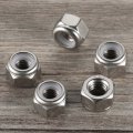1 23 Nylon Insert Hex Lock Nuts 304 Stainless Steel 18-8 Bright Finish Pack Of 10 1 2 In 13 Thread Size