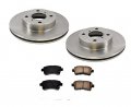 Front Brake Rotors Ceramic Pads Replacement Part For 02-05 Suzuki Aerio 