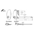 Stb Single Arm Operator Left Hand Roto Pro-drive Blue White 7-1 2