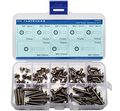 M4 Tamper-resistant Security Screws Flat Head Assortment Kit Pack Of 80-piece