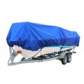 Heavy Duty Marine Grade Trailerable Boat Cover For 17 To 19 Ft V Hull Pro Style Bass Boats Waterproof Polyester With Tightening 