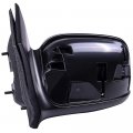 Ocpty Black Left Side Mirror Fit For 2006-2011 Honda Civic Smooth Glass Non-folding Non-heated