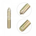 Uxcell M4x25mm Hanger Bolts 12pcs Double Ended Thread Dowel Screws For Wood Furniture