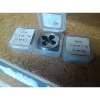 5 16-24 X 1 In High Speed Steel Round Adjustable Die