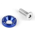 Blue 20 Pcs 20mm Wide Anodized Aluminum Fender Washers Bolts Screws Dress Up Kit M6 X 1 0