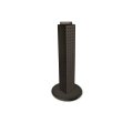Azar Displays 700227-blk Four-sided 4 W X 24 H Pegboard Tower With Revolving 9 Base Black 