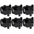 Set Of 6 Ignition Coil Packs 4 Pins Fits For Land Rover Lr3 0l 2005-2007 Pack Replaces Uf590