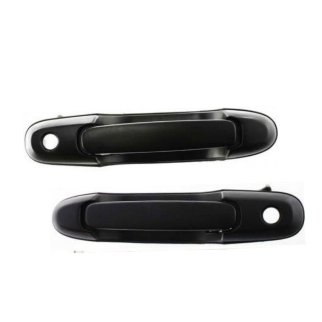 Exterior Door Handles For Toyota Sienna 1998 1999 2000 2001 2002 2003 Front Driver And Passenger Side Pair Black Plastic Smooth