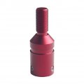 Dewhel Custom Aluminum Universal Shift Knob Shifter Adapter For Non Threaded Shifters Bmw Mini M12x1 25 Red 
