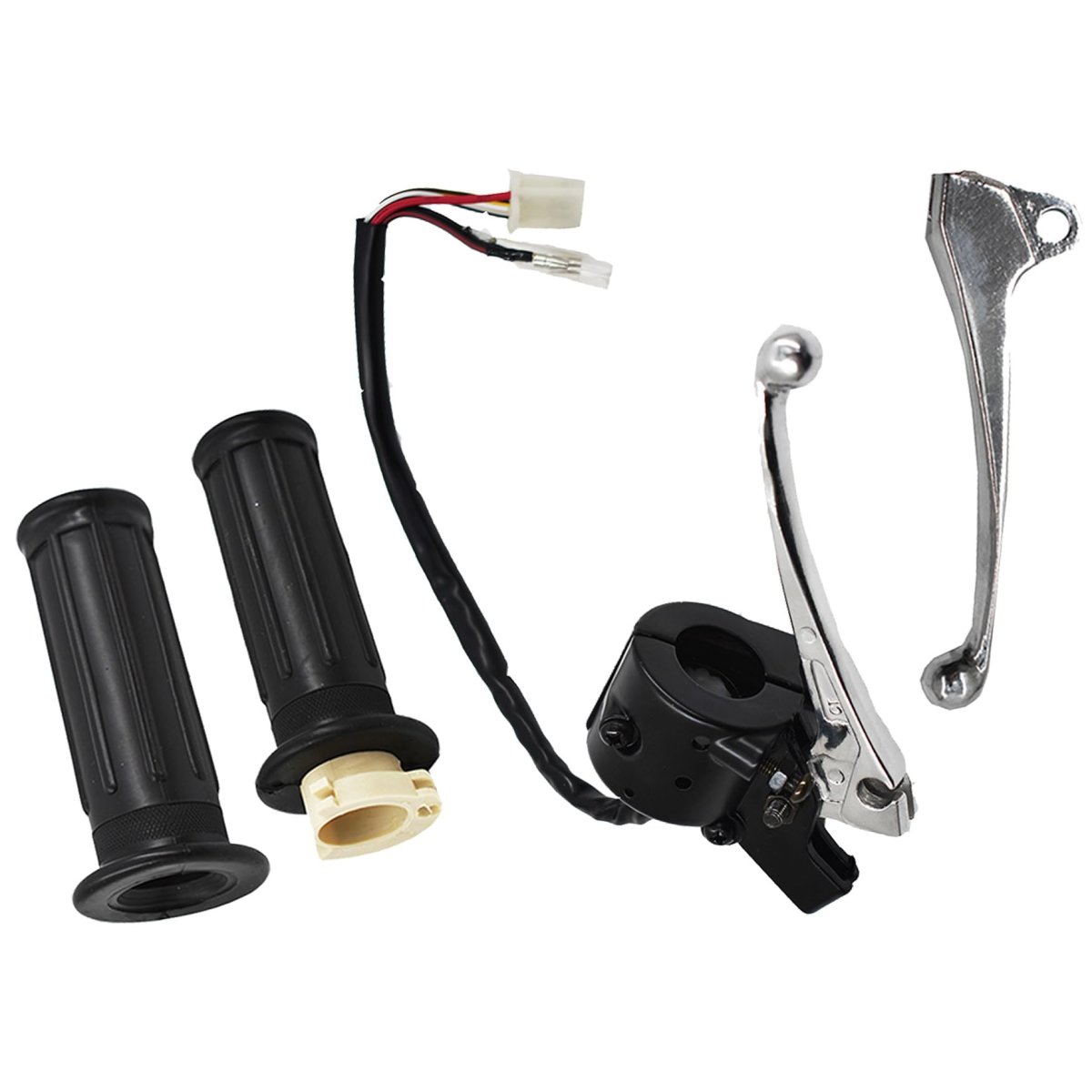 Throttle Housing Left Right Clutch Brake Lever Hand Grips Replacement For Yamaha Pw50 Y-zinger 1981-2009 2012-2014