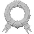 Ekena Millwork Onl10x11x01wr 10 1 4-inch W X 11 3 8-inch H 1-inch P Wreath Onlay 
