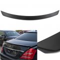 Aintier 1pc Abs Spoiler Wing Compatible For 2007-2013 Mercedes-benz W221 S-class Matte Black Rear Trunk Tail