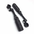 Hk Group Motorcycle Black Long Angled Adjustable Peg Mounting Kit Eagle Style Footrest For V-star Roadstar Suzuki Boulevard