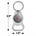 Graphics More Rider University Secondary Logo Keychain With Bottle Cap Opener