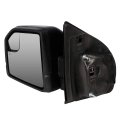 Towing Mirror For 2015 2016 2017 2018 F150 Left Driver Side Power Adjusted Heated With Turn Signal Light Black Textured Abs 