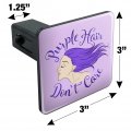 Purple Hair Don T Care Tow Trailer Hitch Cover Plug Insert