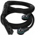 Maximm Cable 10 Ft 360a Rotating Flat Plug Extension Cord Wire 16 Awg Multi Outlet Wire 3 Prong Grounded Black 2 Pack Ul 