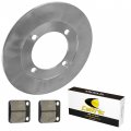 Caltric Front Left Or Right Brake Disc And Pads Compatible With Suzuki Vinson 500 Lta500f Ltf500f 4x4 2002-2007