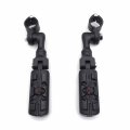 Xkh Group Black Short Angled Adjustable Peg Mounting Kit Wing Zombie Footrest For V-star Roadstar Suzuki Boulevard Equipped