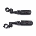 Xkh Group Black Short Angled Adjustable Peg Mounting Kit Wing Zombie Footrest For V-star Roadstar Suzuki Boulevard Equipped