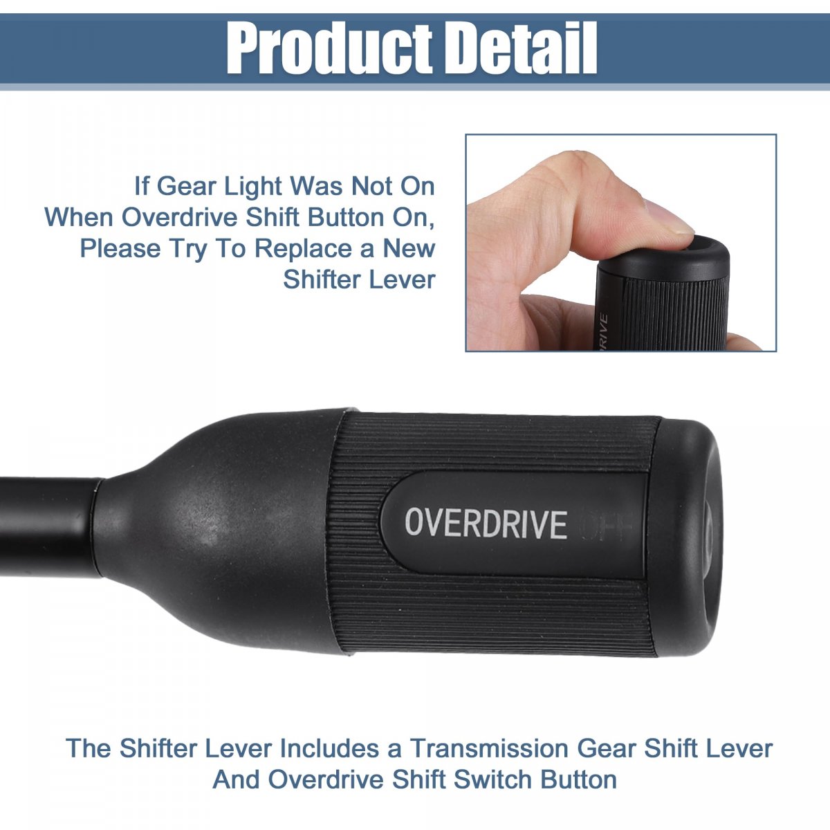 Automatic Transmission Gear Shift Lever And Overdrive Switch Kit For Ford F150 F250 F350 Bronco 1992-1997 Shifter Select With